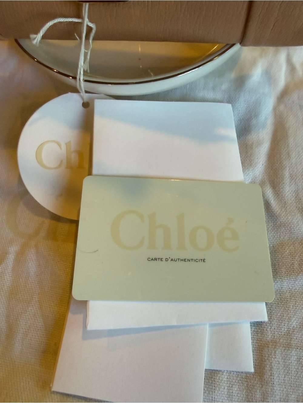 Authentic Chloé Elsie Leather Long Continental Wallet Cream/ Pink - Picture 16 of 17